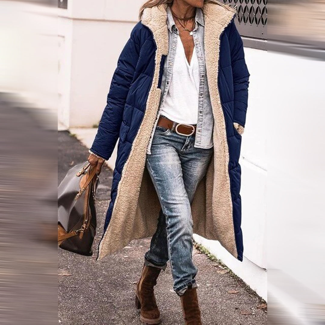 Lang und eleganter Damen-Wintermantel aus der HAZEL Kollektion