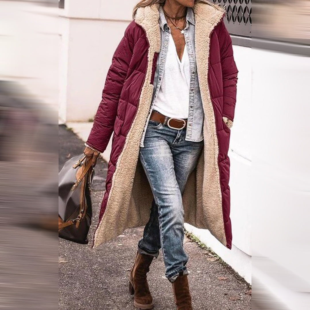 Lang und eleganter Damen-Wintermantel aus der HAZEL Kollektion