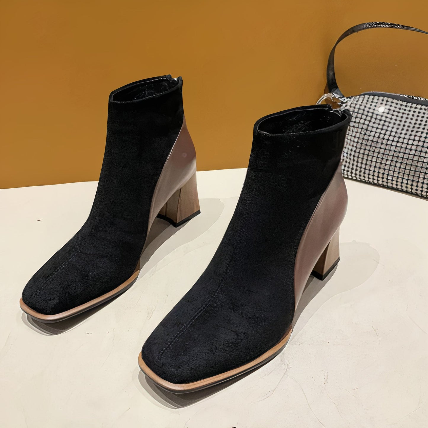 Hedvig Damen-Stiefeletten mit Blockabsatz