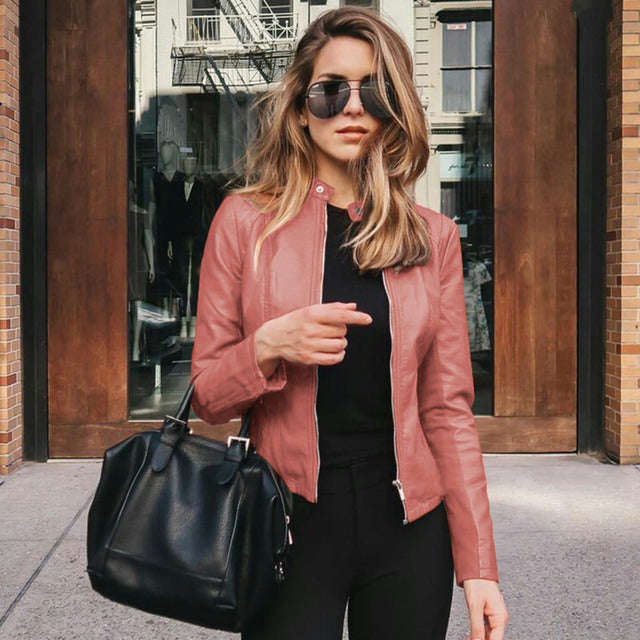 Edle, bequeme Lederjacke Lana