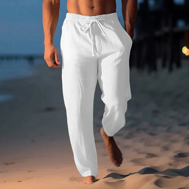 Matthews Herren-Leinenhose im stylischen Design
