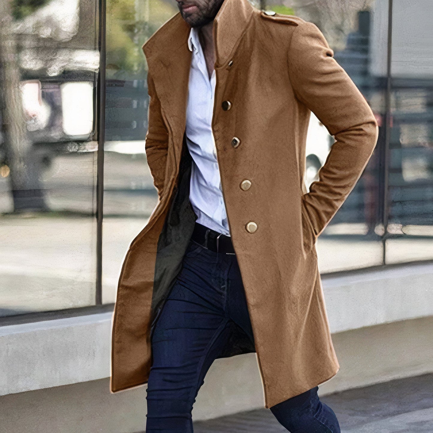 Mäntel für Herren - Moderner Trenchcoat