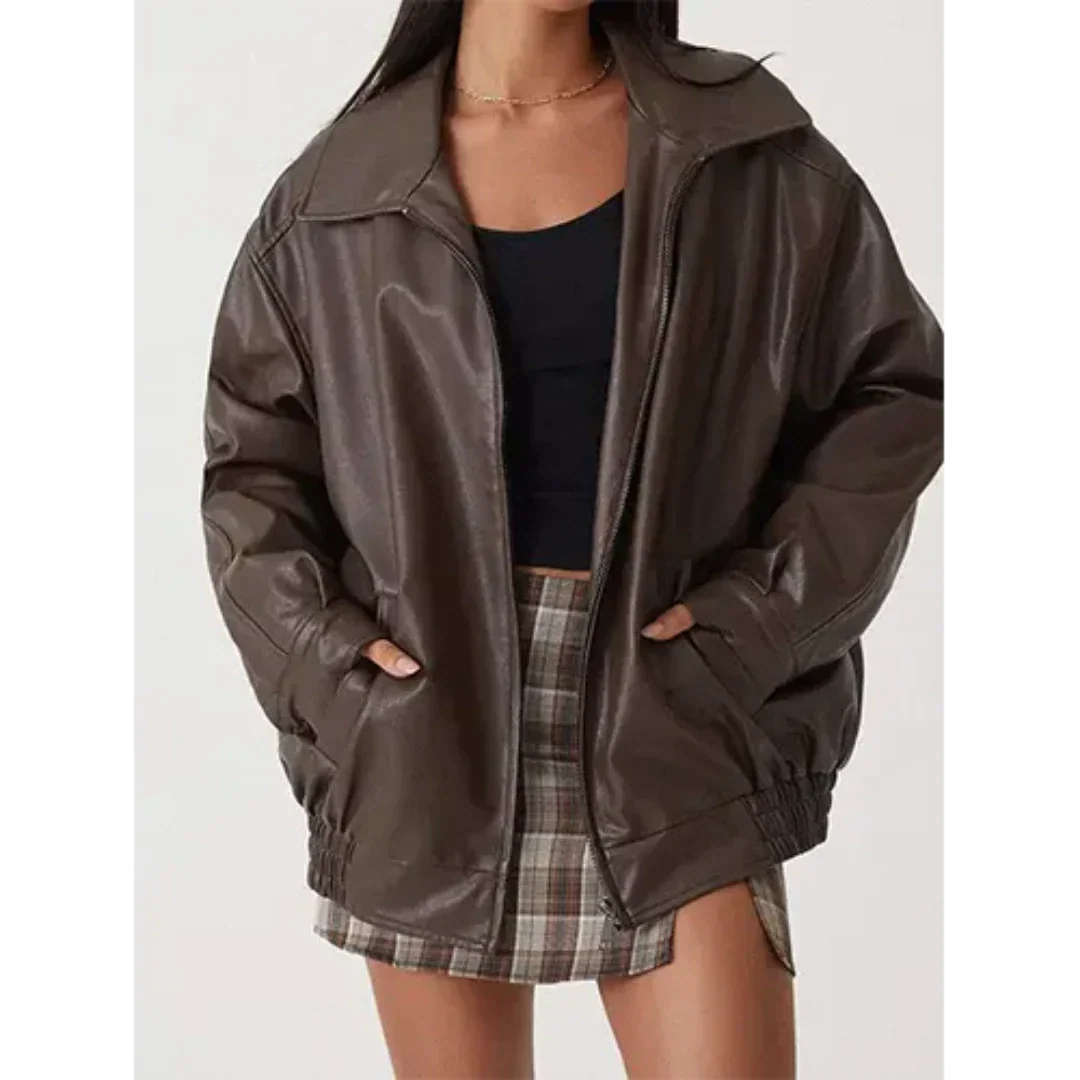 Krohn-e | Damen Winter Bomber Jacke - Warme