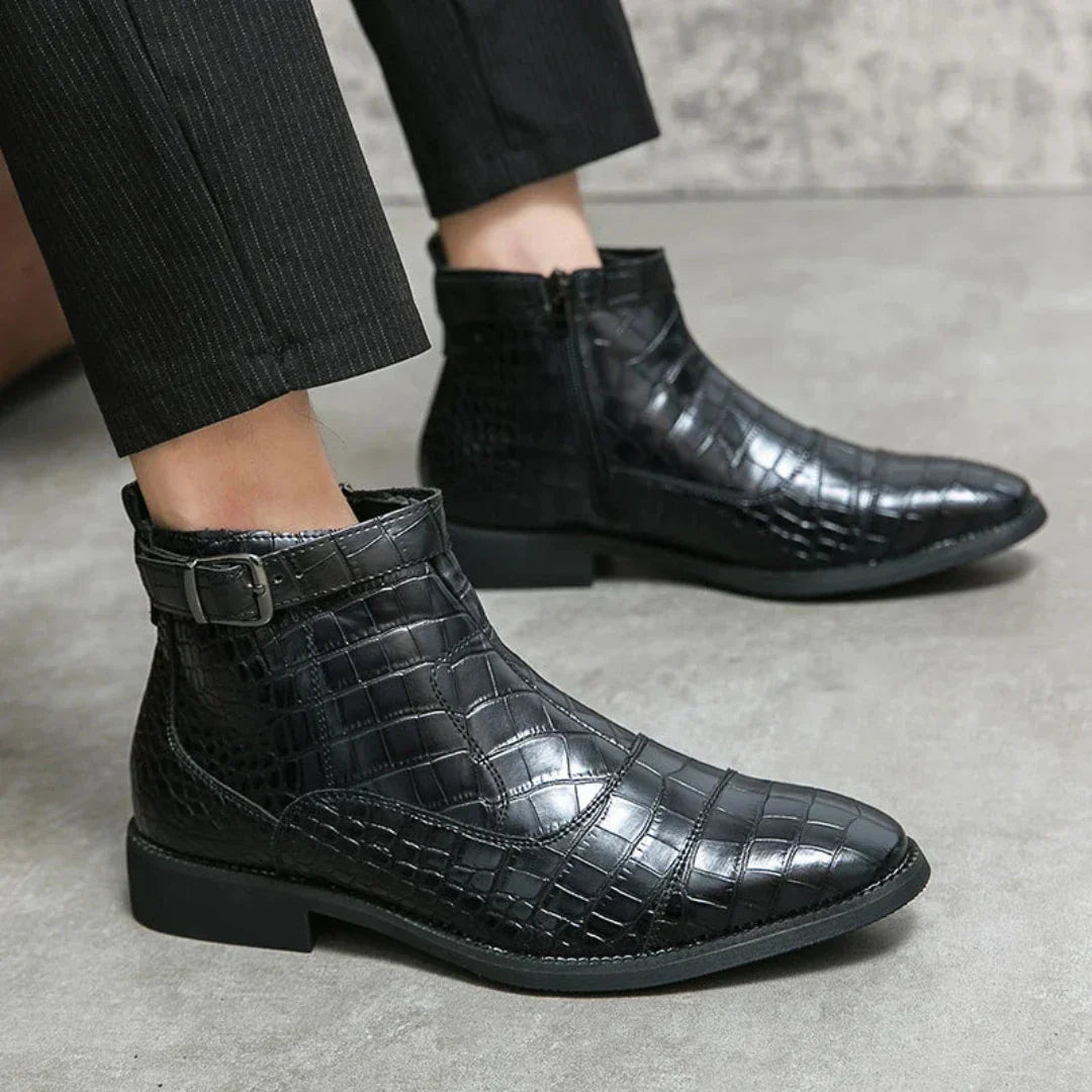 Herren Chelsea Boots aus Leder in elegantem Design
