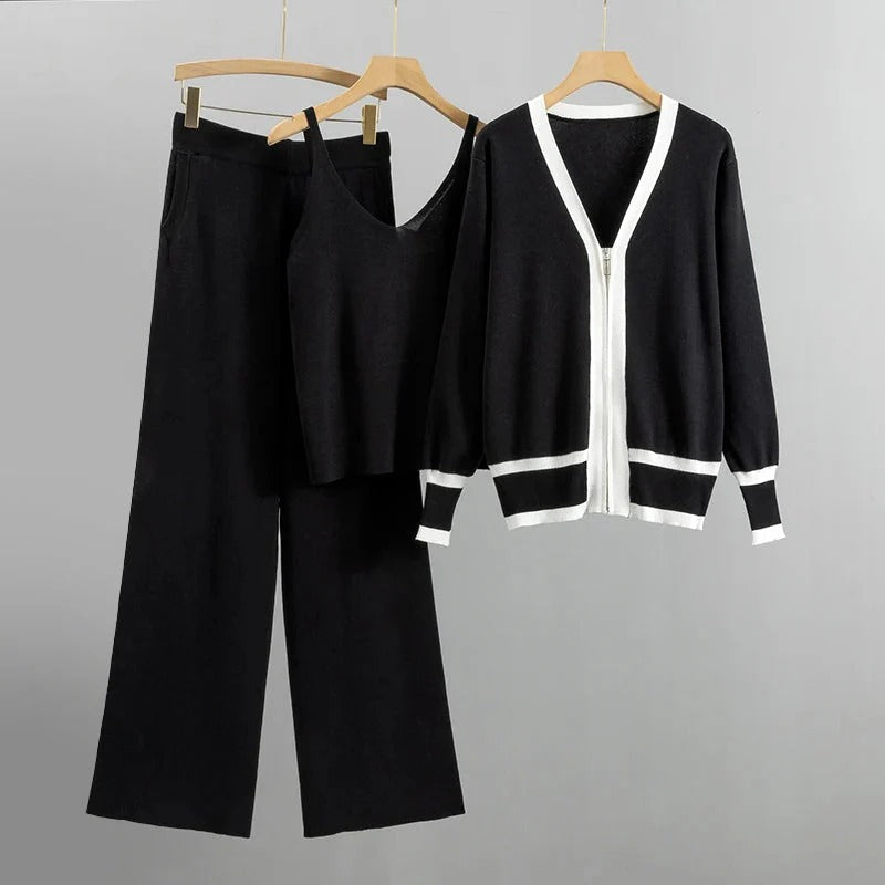 Cardigan und Hose mit V-Ausschnitt (Alang)