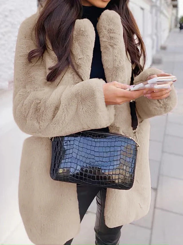 Edler Kunstfellmantel Larissa