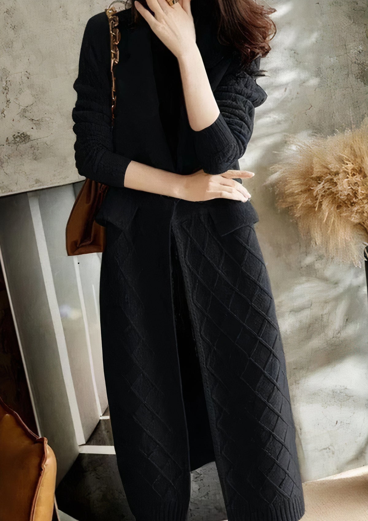 Frauen Cardigan-Mantel Leoda: Lang & lässig