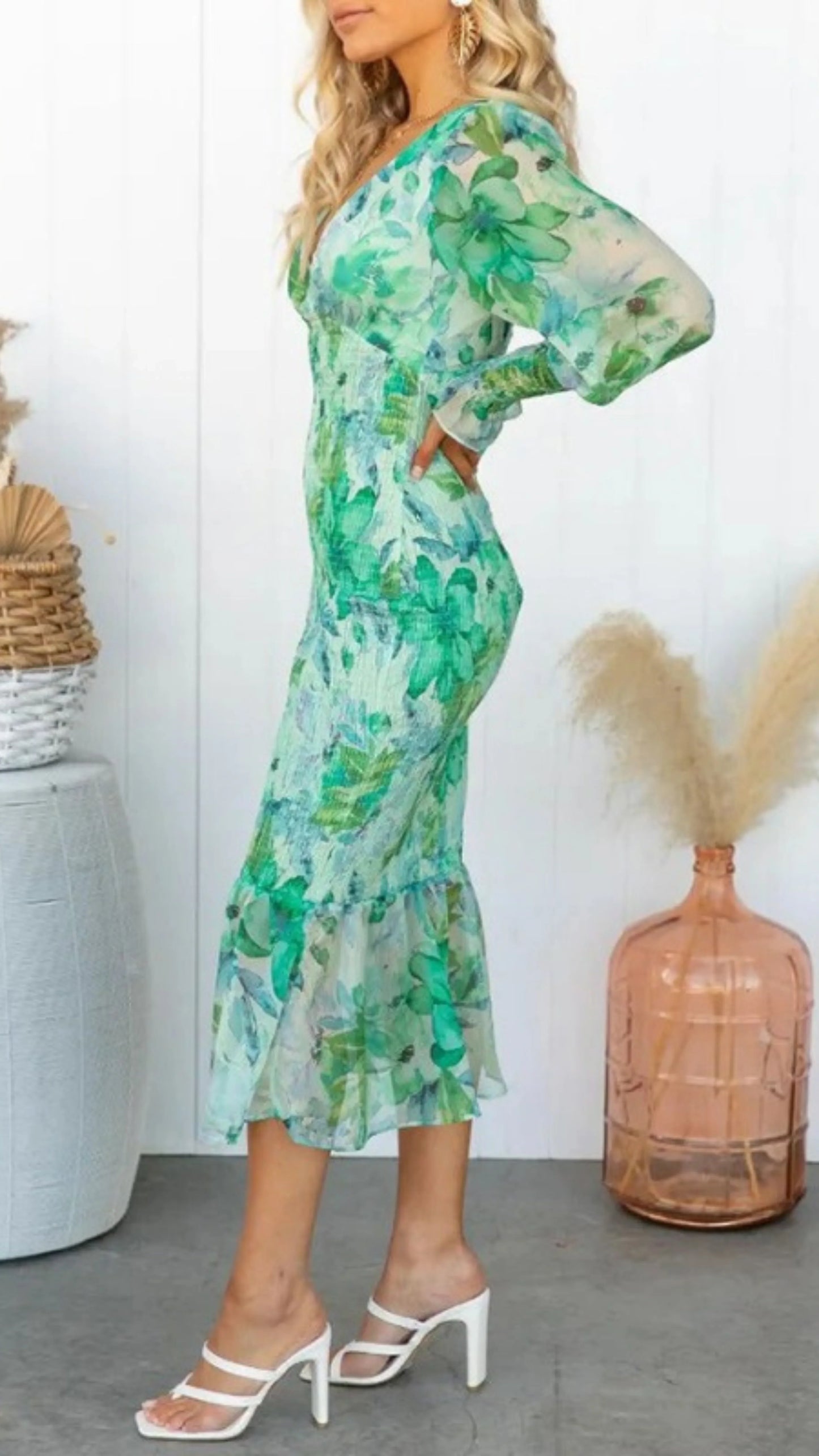 Blumenmuster-Sommerkleid Lessa