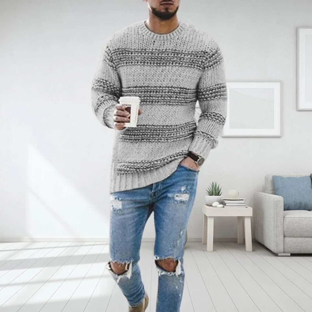 Carlo – Herrenpullover: weich, warm und gestrickt