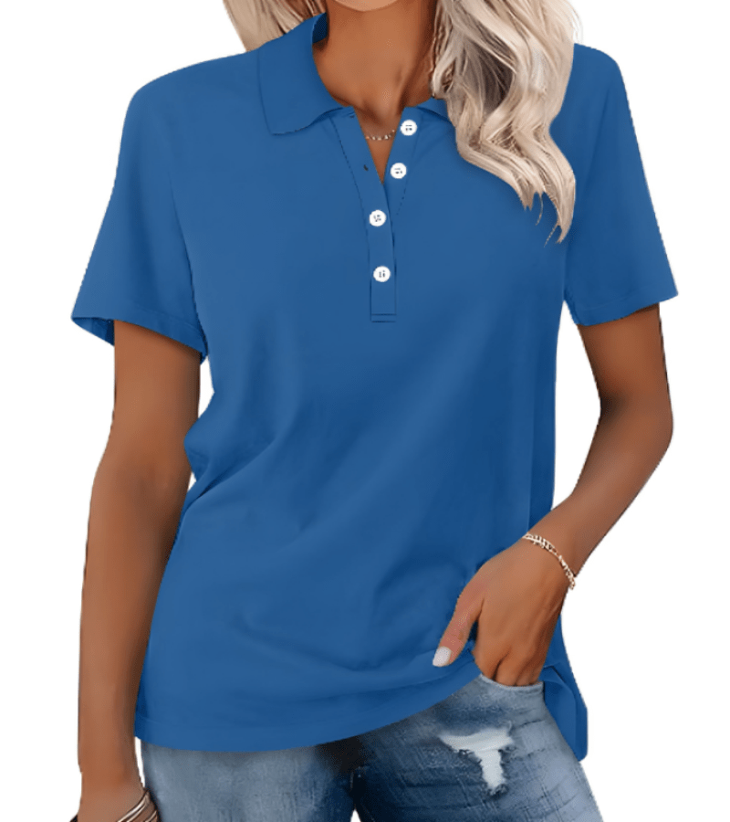 Stilvolles & atmungsaktives Damen Sommer-Polo Shirt von Fudus