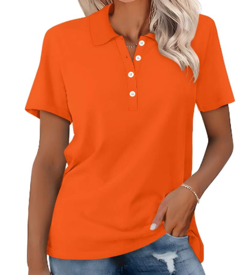 Stilvolles & atmungsaktives Damen Sommer-Polo Shirt von Fudus