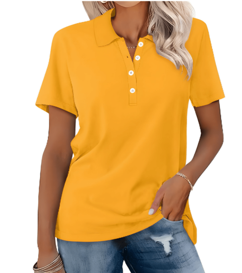 Stilvolles & atmungsaktives Damen Sommer-Polo Shirt von Fudus