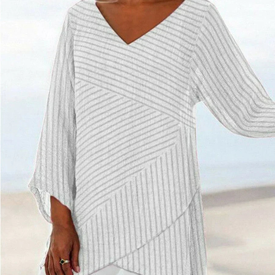 Naia Bluse mit Vintage-Streifen