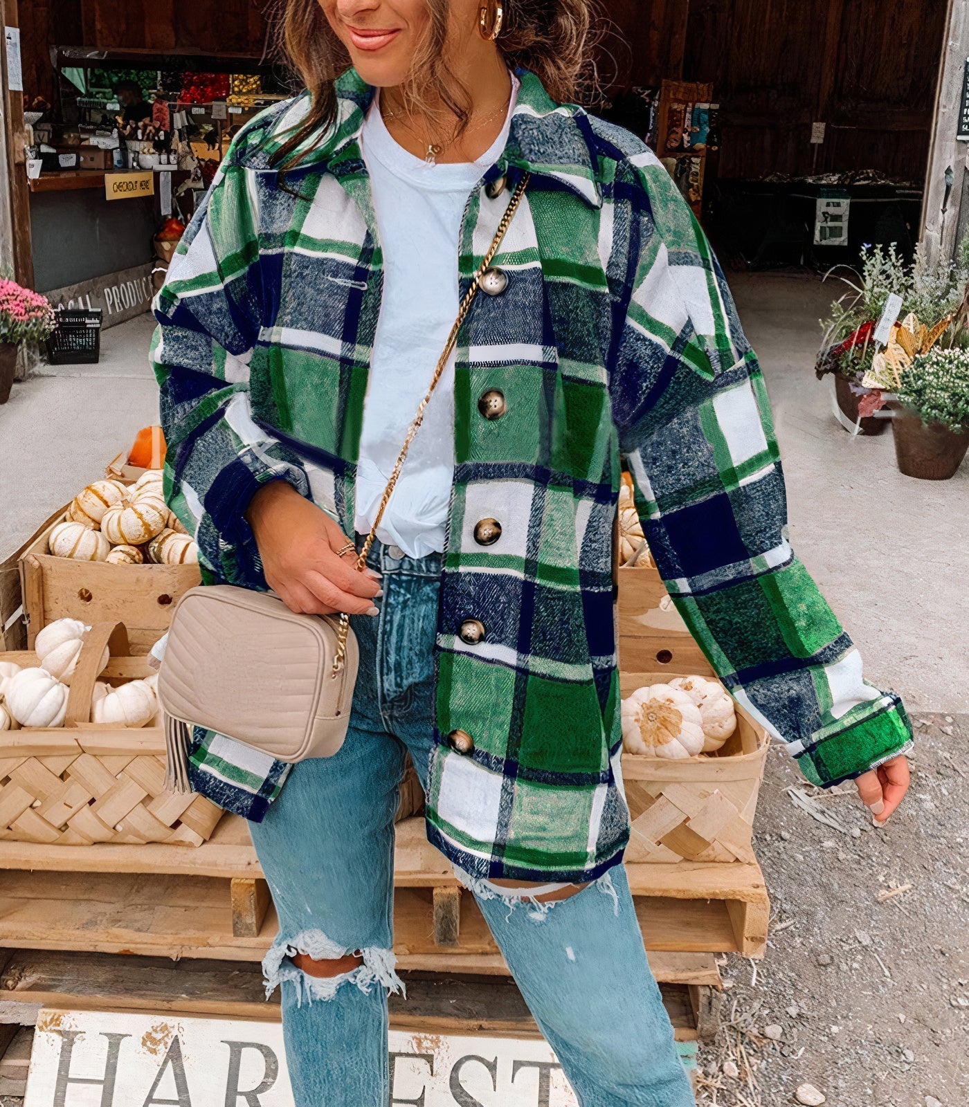 Sommerjacke Naira im Karomuster