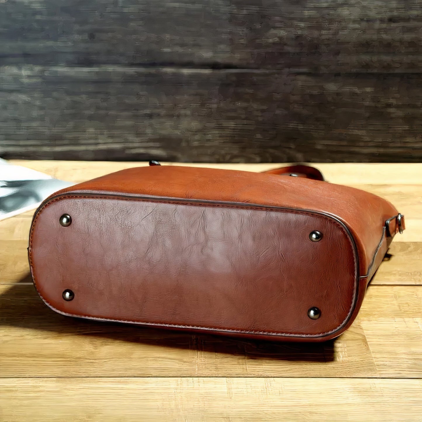 Nelly: Vintage Leder Schultertasche
