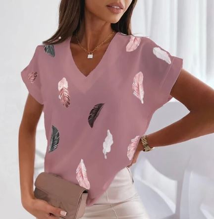 Afrikamode V-Neck T-Shirt