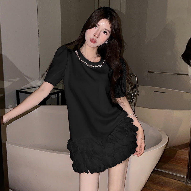 Fudus Petal Baumwollkleid: Raum-Kleid Außengewand