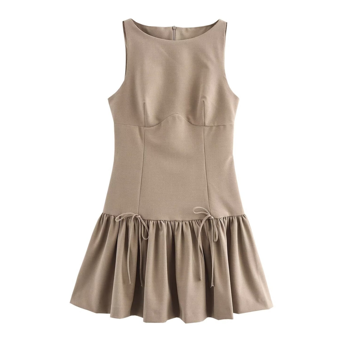 Elegantes ärmelloses Frühlingskleid von Fudus