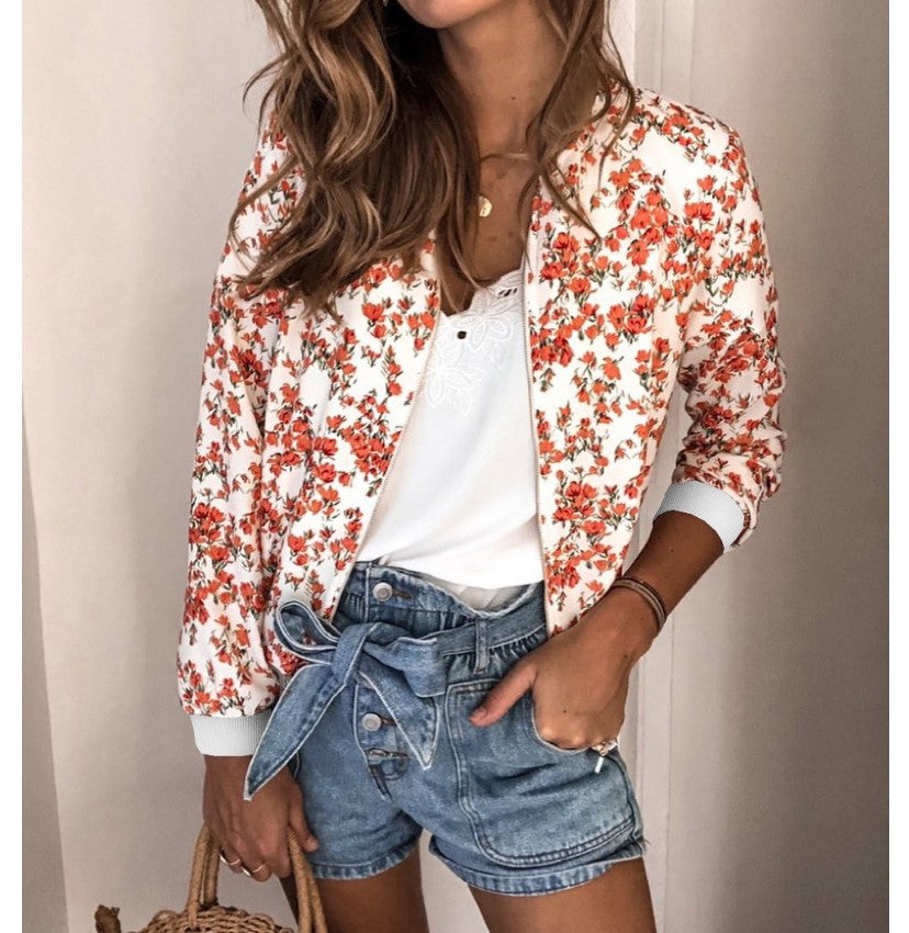 Stilvolle Jacke mit Blumenmuster von Eunice®