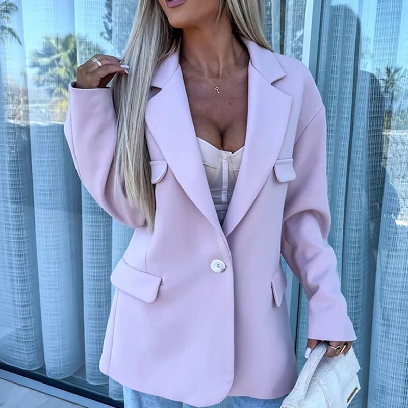 Elegante Damen Blazer mit einem Knopf