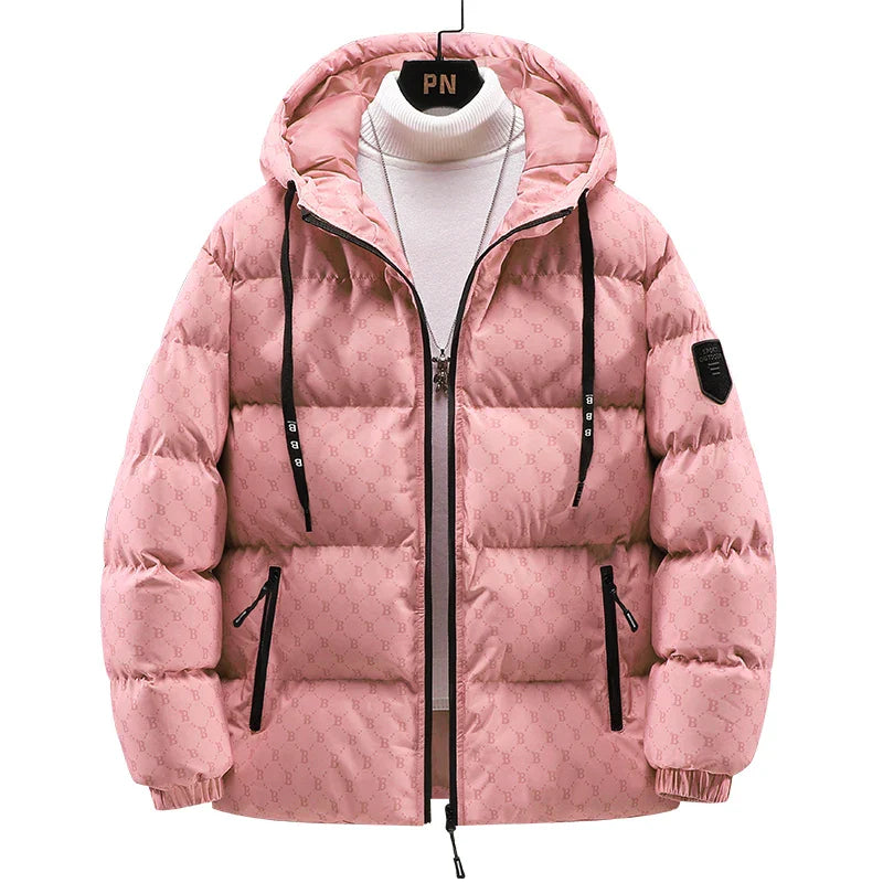 Jacke aus Baumwolle mit durchgehendem Briefmuster - Robert