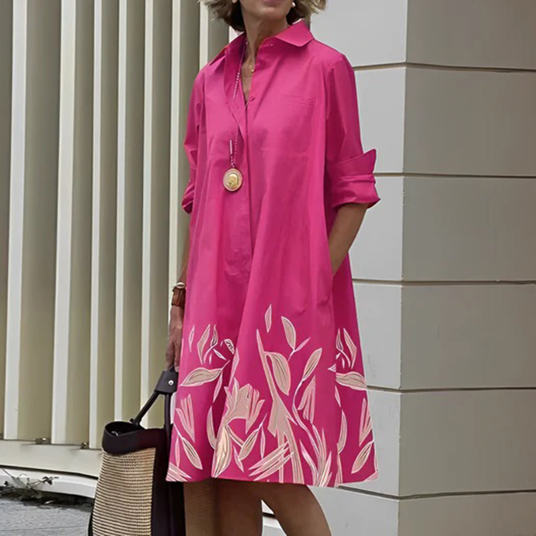 Stilvolles Hemdbluse Kleid - Rama