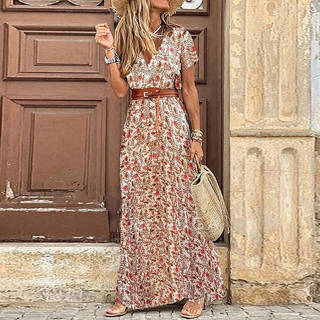 Adelle Boho Floral Dress