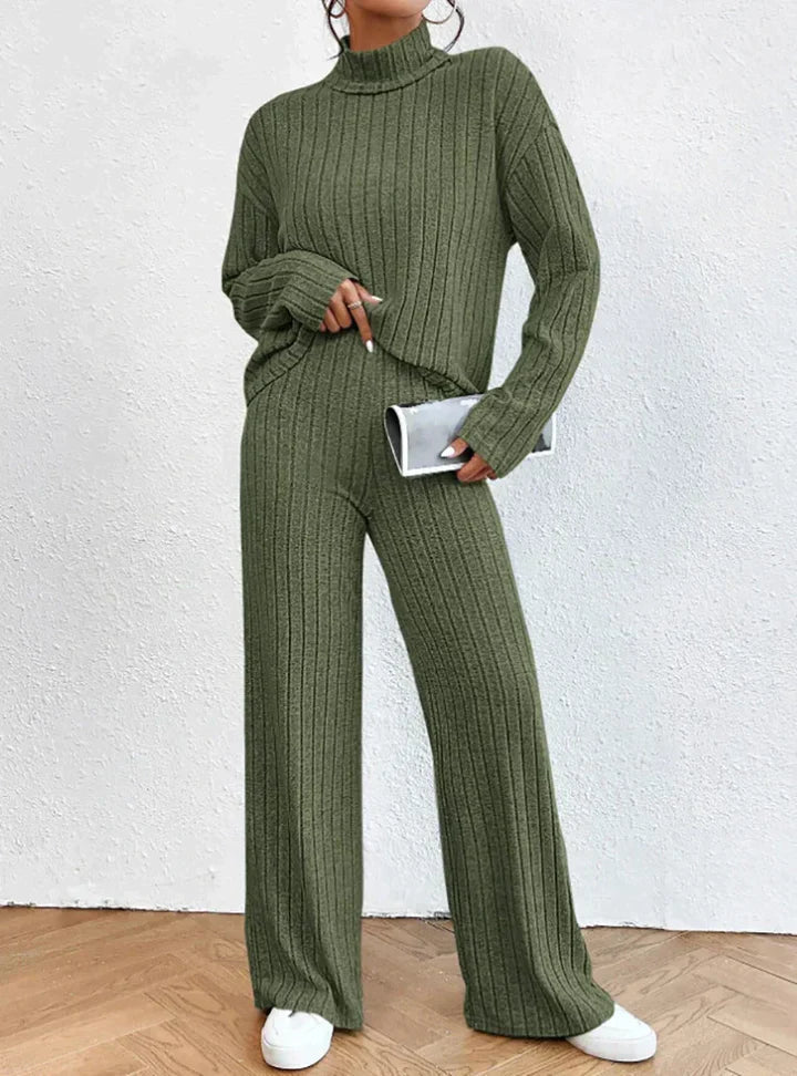 Alice: Knitted Trousers and Turtleneck