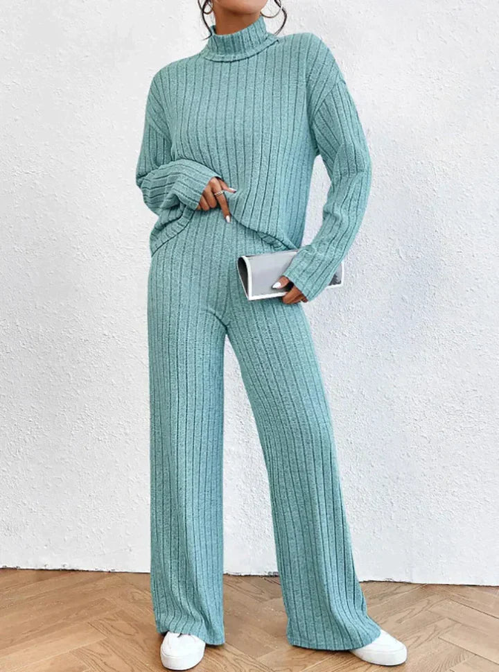Alice: Knitted Trousers and Turtleneck