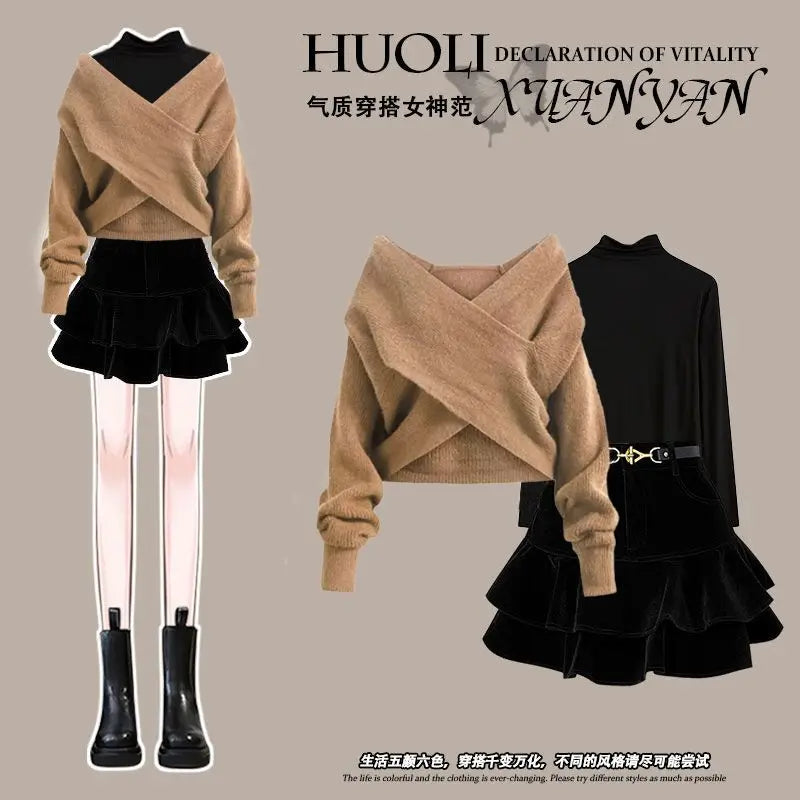 Stilvoller, einfacher Winterpullover von Klaudia