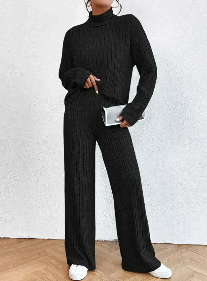 Alice: Knitted Trousers and Turtleneck