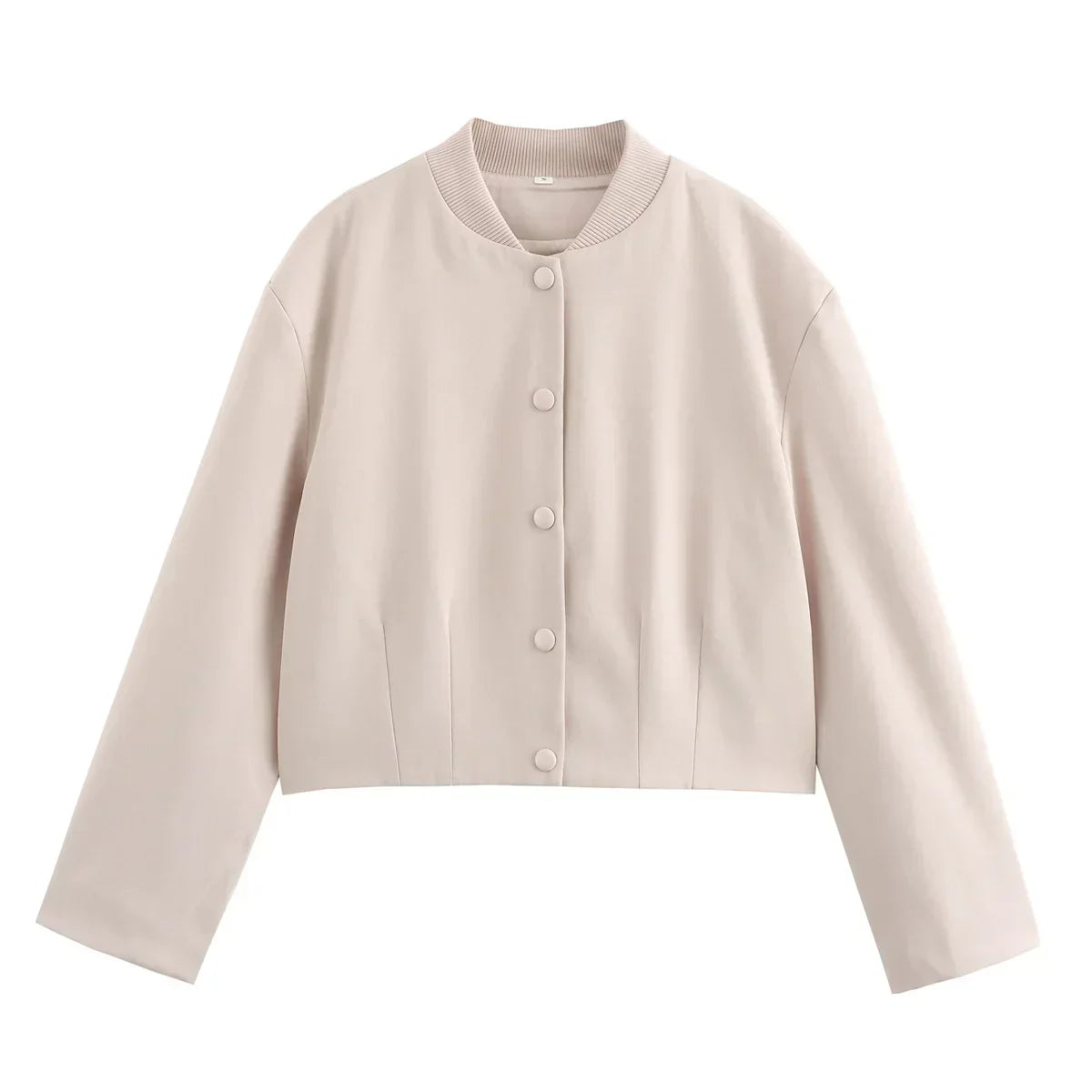 Damen Bomberjacke von Lumaya, verkürzt, mit Knöpfen