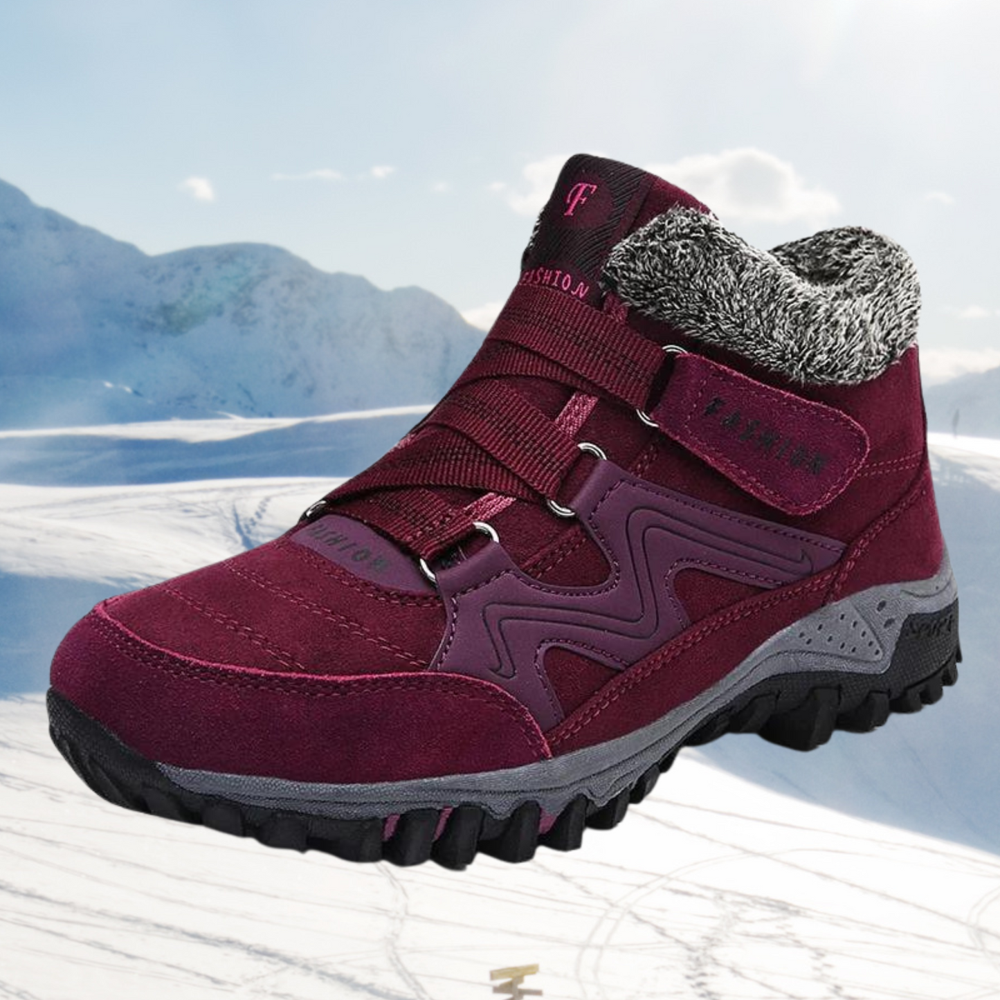 Damen-Winterstiefel aus Kunstfell: Abigail