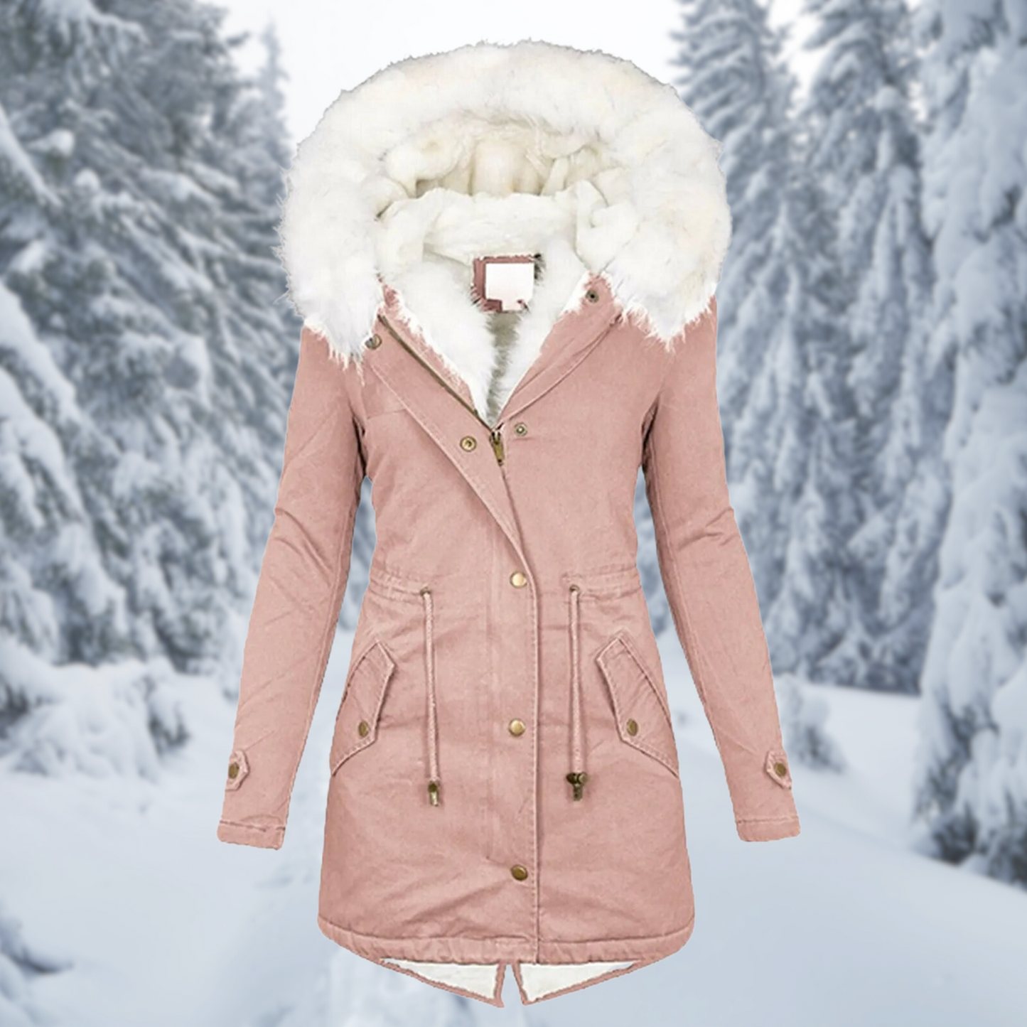 Warme, mittelgroße Damenjacke von Jane für den Winter