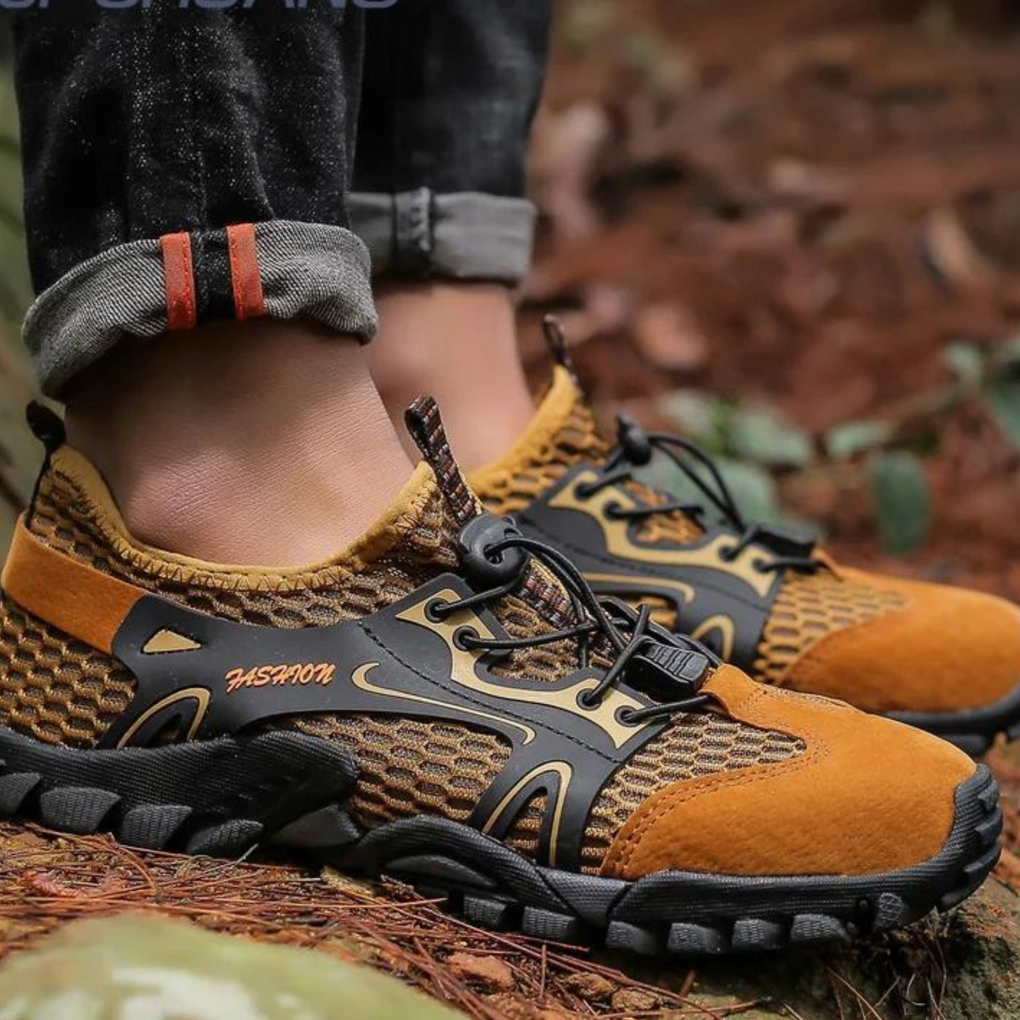 Harbert Atmungsaktives Mesh-No-Slip Socken für Herren