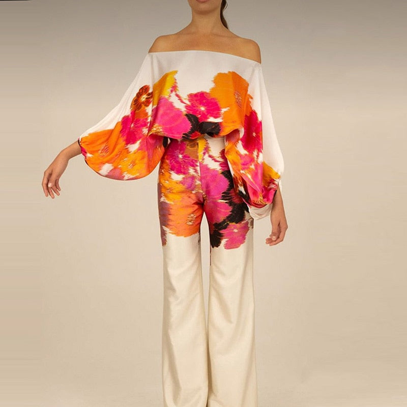 Auffälliges Muster, Off-Shoulder Set - Dylen