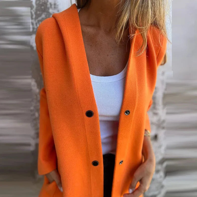 Herbsttaugliche Vintage Kapuzenjacke von Lusandrae (einarreihig)