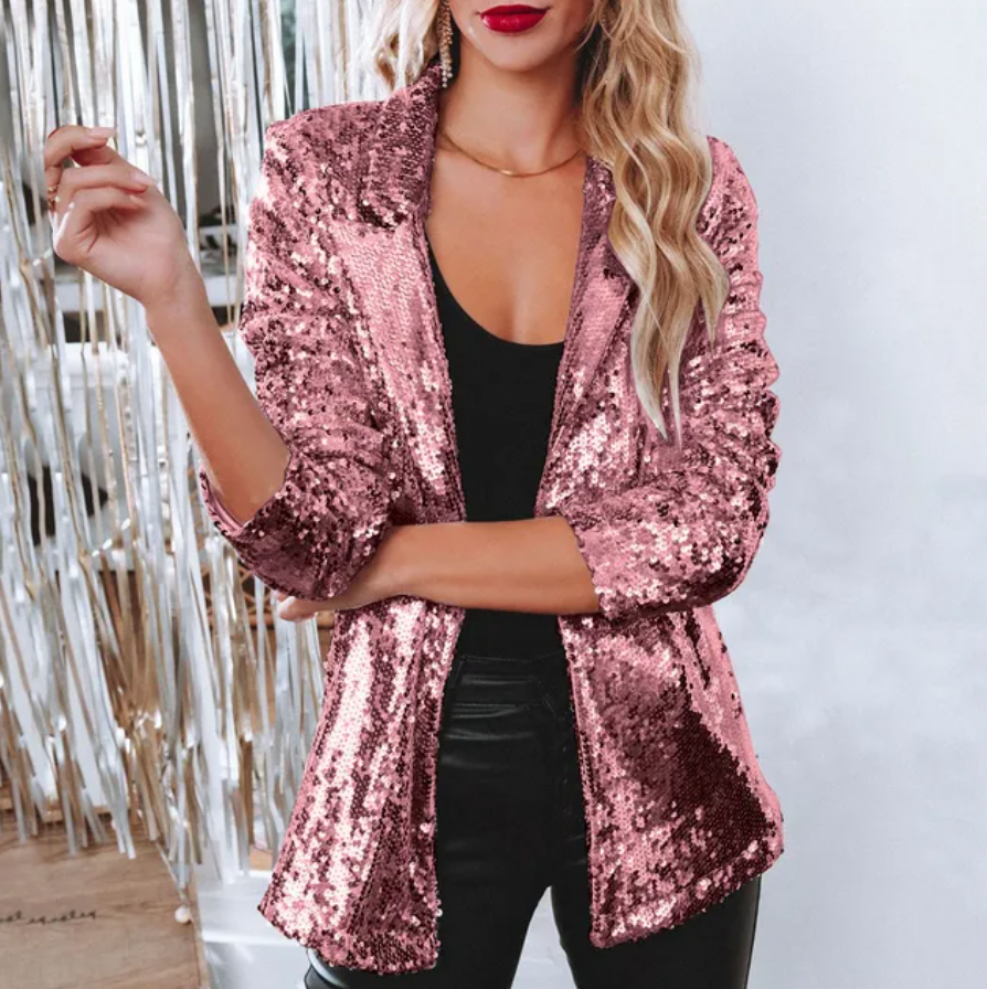 Blazer mit Pailletten