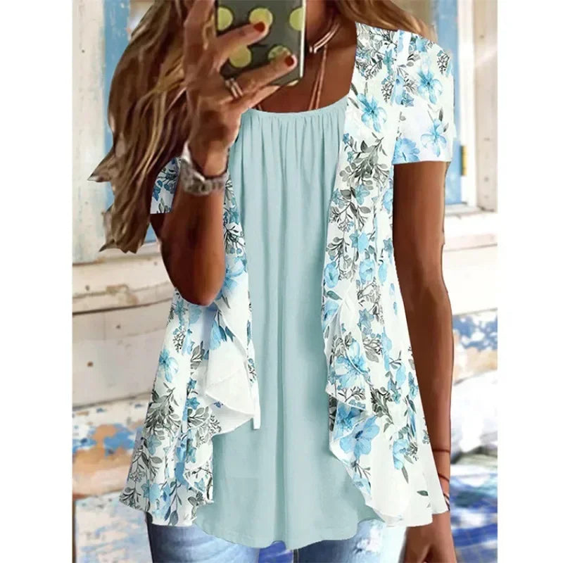 Fudus Blument-Oberteile mit Druck