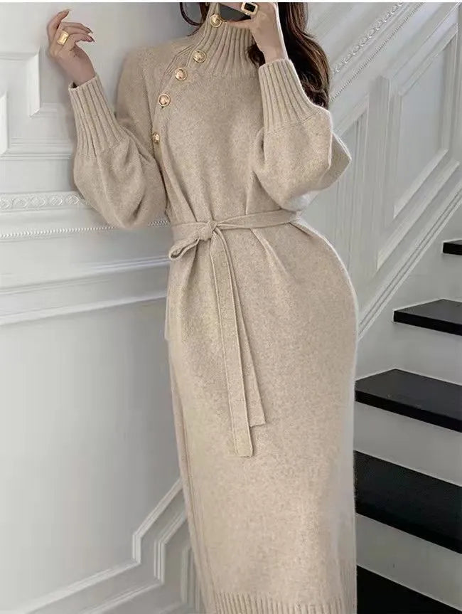 Nora - Kleid mit Rollkragen