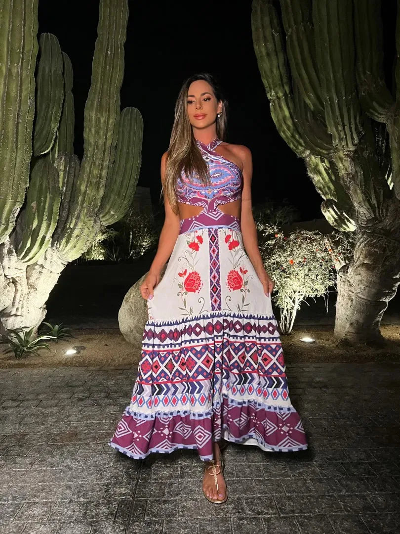 Boho-Druckkleid Lisa