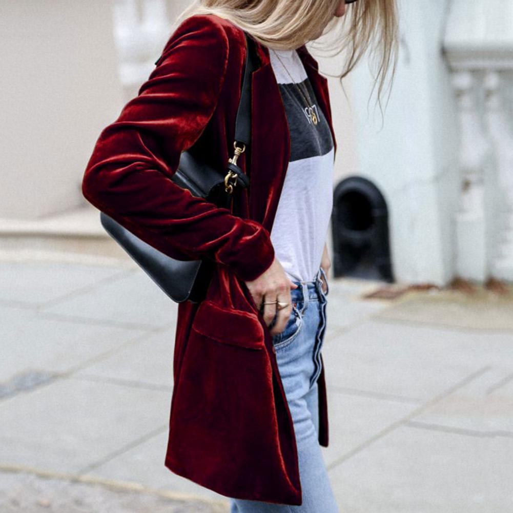 Blazer mit langen Ärmeln und Umlegekragen