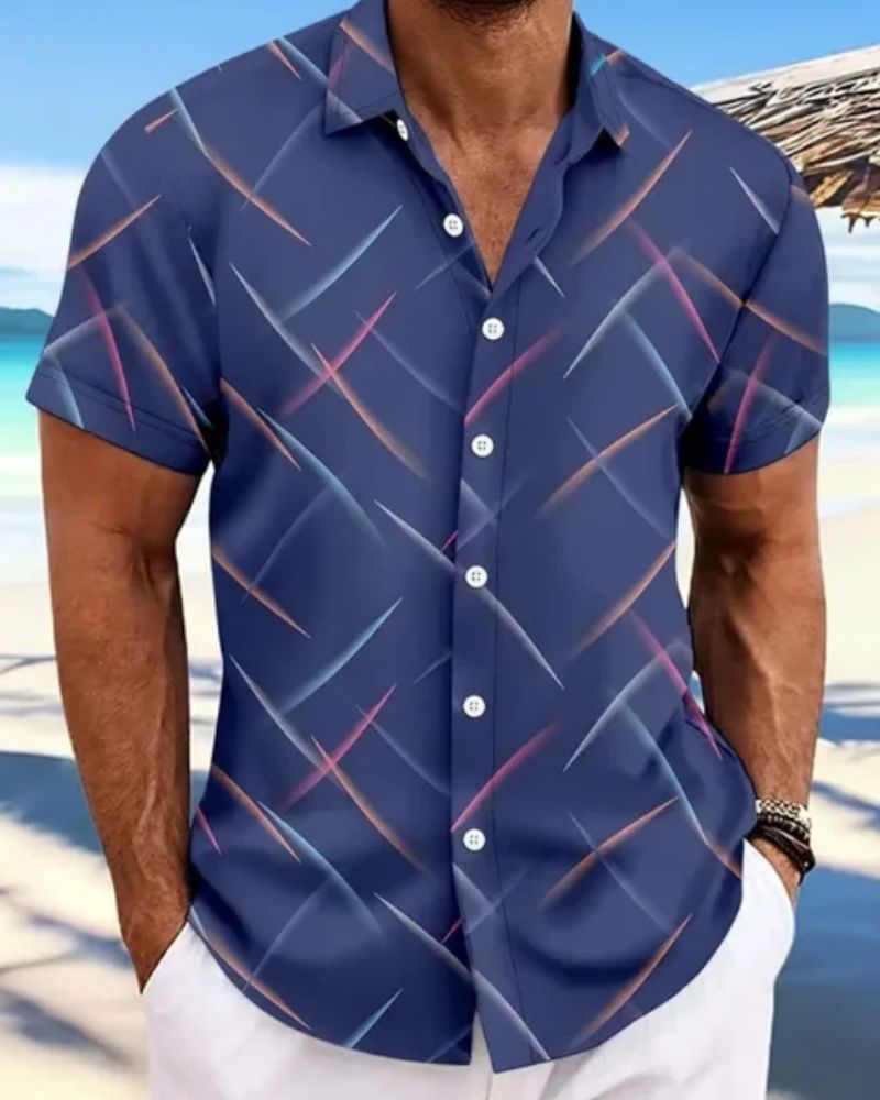 Sommerliches Herrenhemd von Timo mit Druck