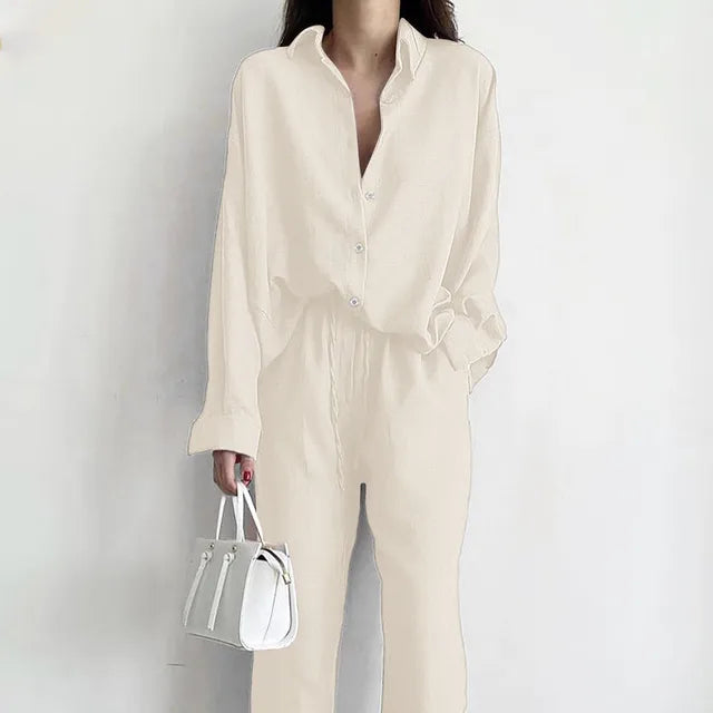 Amy: Elegantes Oberteil- und Hosenset