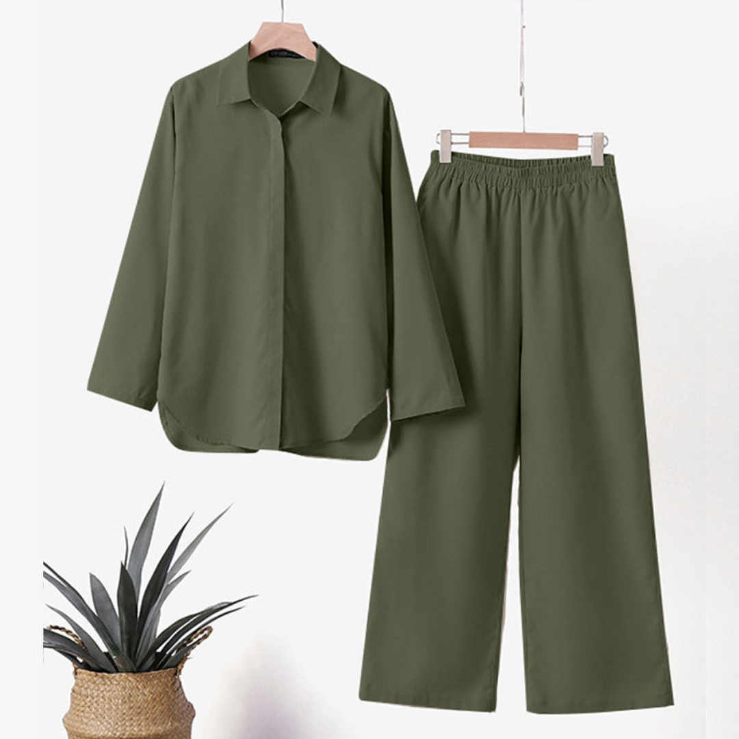 Baumwoll-Leinen Hemd und Hose - Felicia