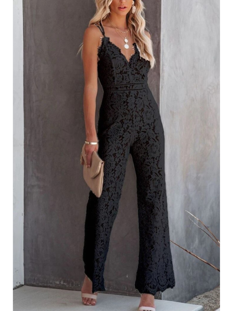 Elegantes V-Ausschnitt Jumpsuit von Qadriyah