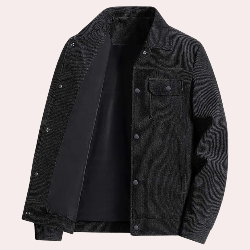 Herren Cordjacke mit Tasche, gemütlich