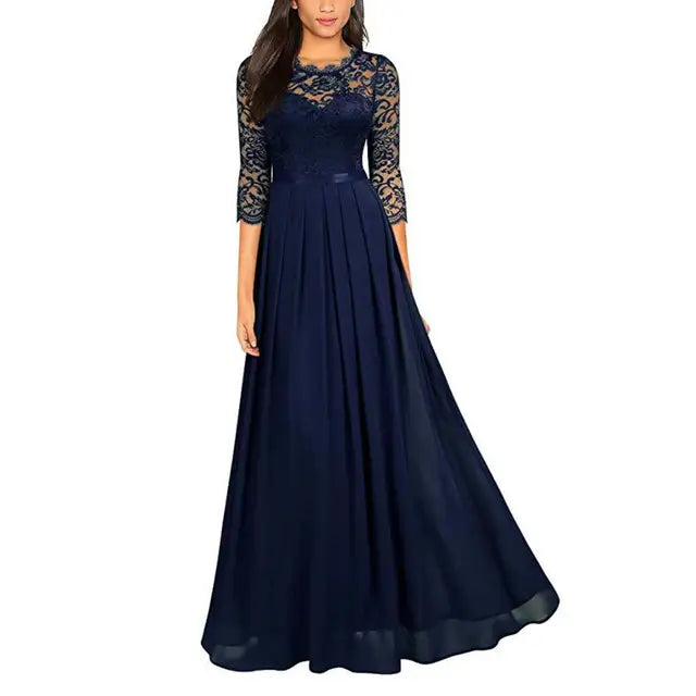 Elegantes Abendkleid Viera in Rubinrot