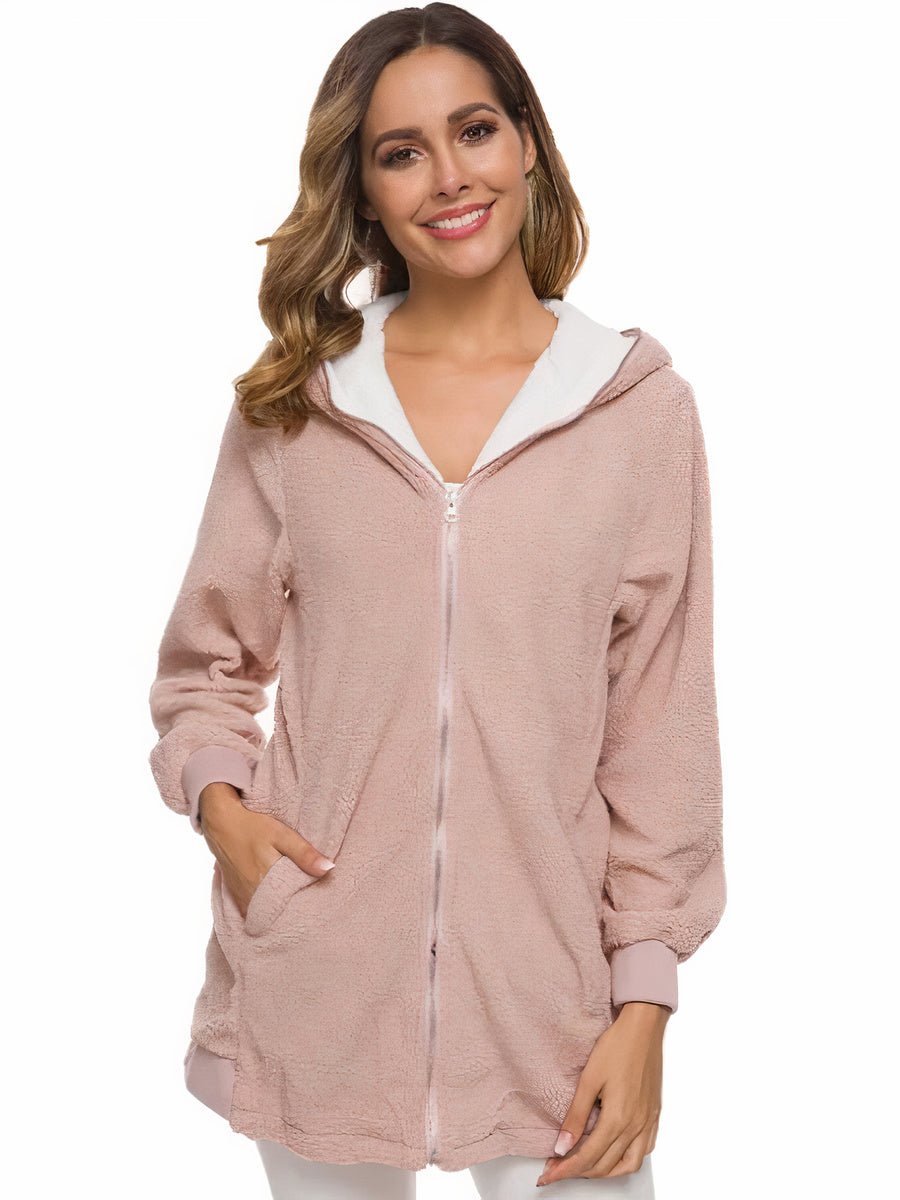 Damen Wintermantel mit Kapuze - Wilda