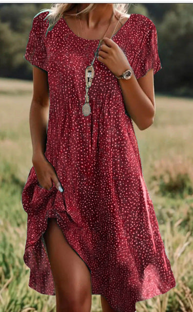 Ethno-Style Midikleid für Damen von Fudus